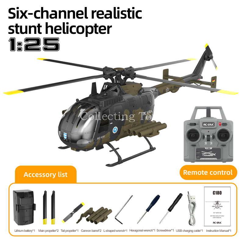 Rc Era C180 Bo105 1/25 Scale 6 - Rc Helicopter Gyro incelemesi ve fiyatı