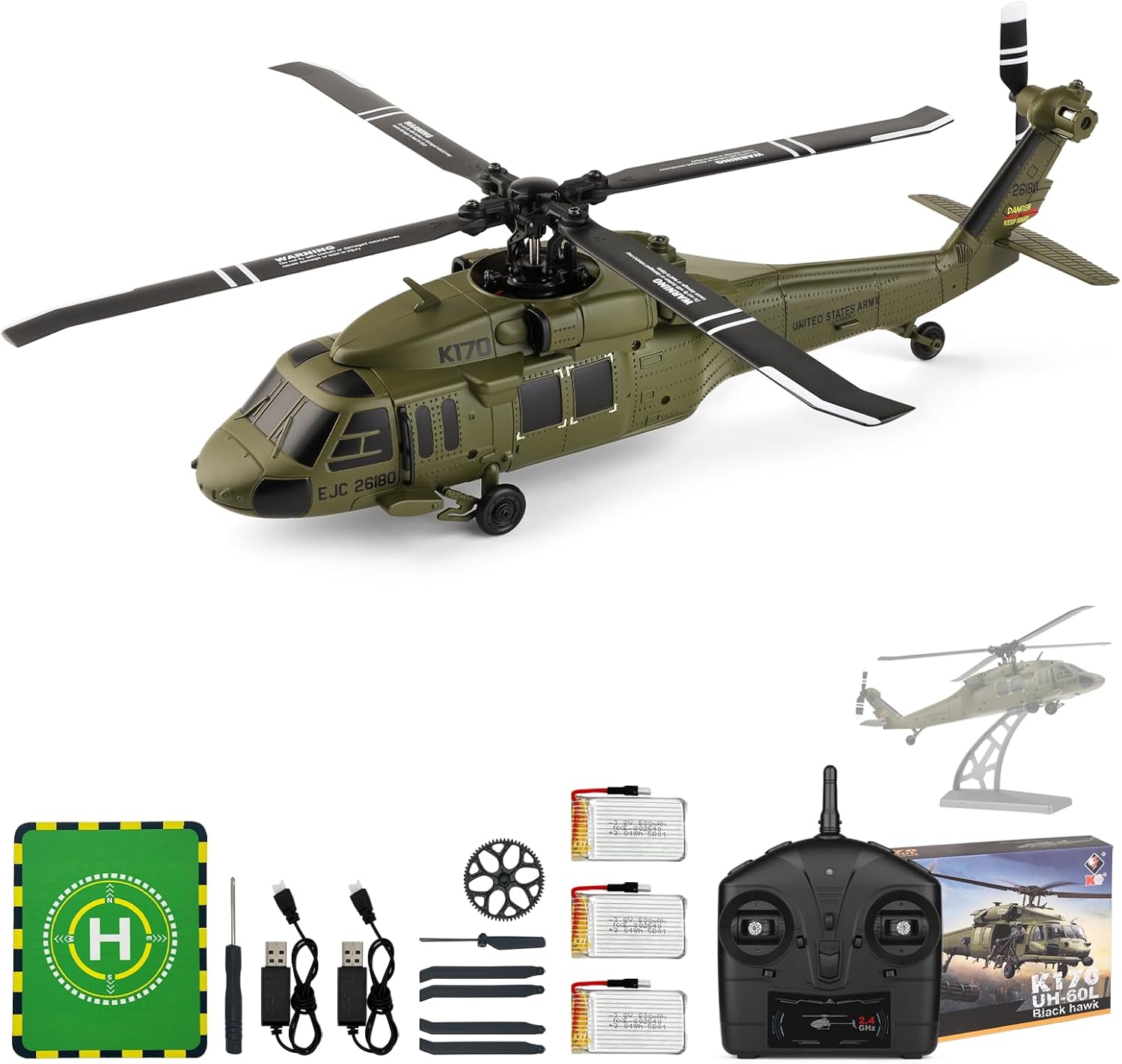 WLtoys K170 Brushless 4-CH RC  - Rc Helicopter Large incelemesi ve fiyatı