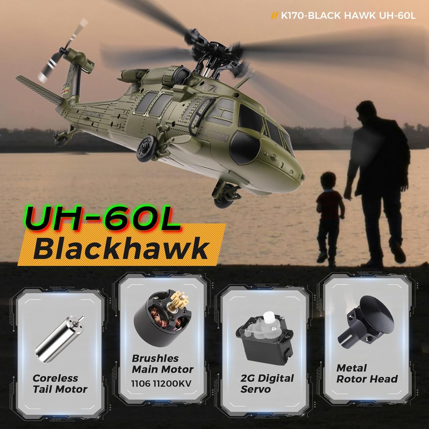 WLtoys K170 Brushless 4-CH RC  - Rc Helicopter Large incelemesi ve fiyatı