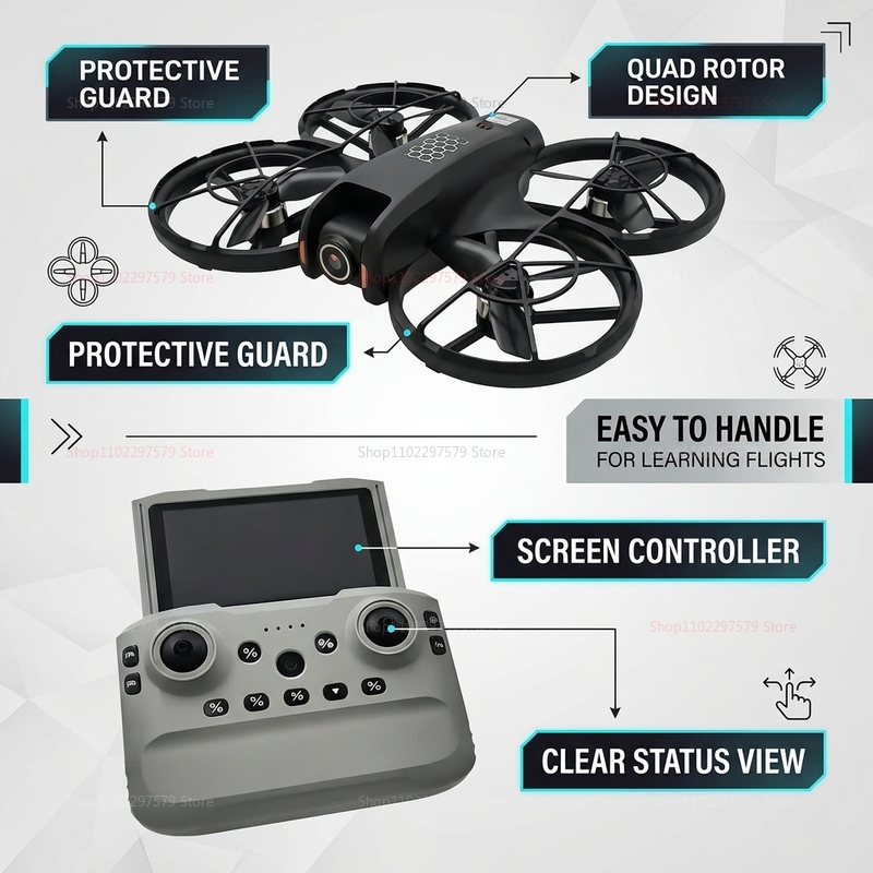 2026 New M5 Mini Drone 8K HD C - Rc Helicopter Gyro incelemesi ve fiyatı