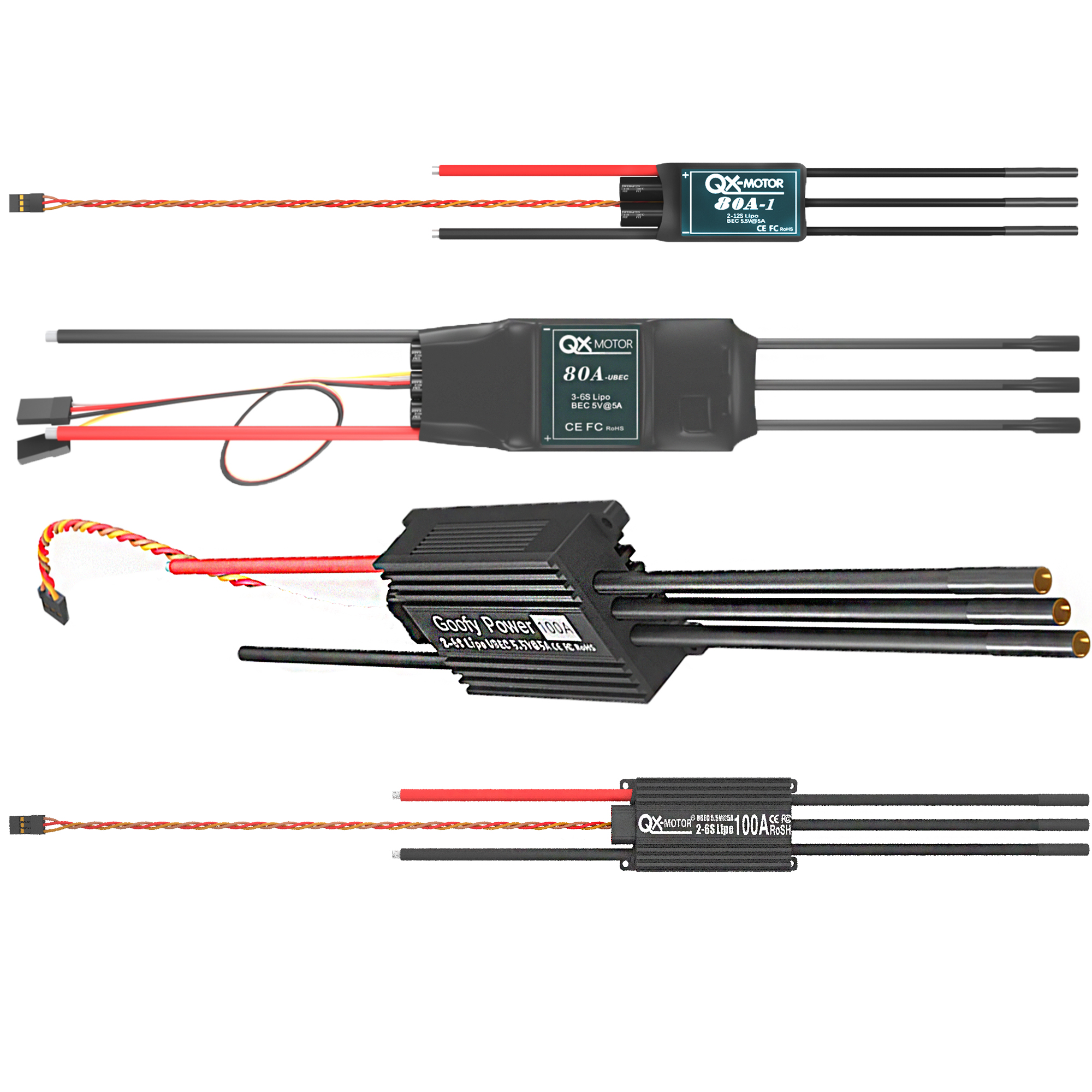 QX-MOTOR Brushless ESC series  - Rc Helicopter Battery incelemesi ve fiyatı