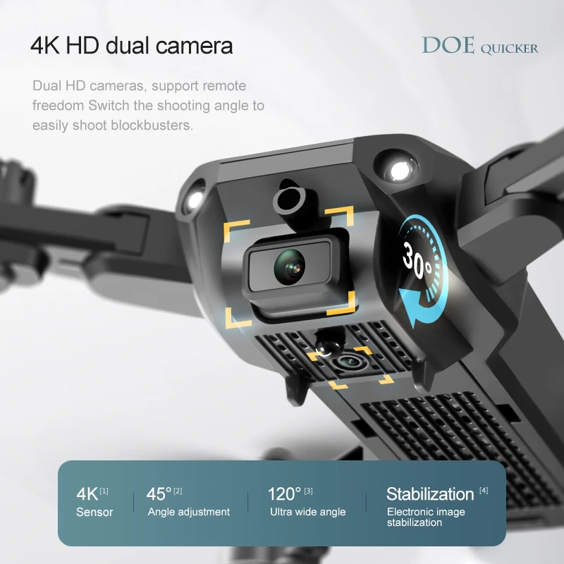 New 4DRC V23 Mini Drone 4K Pro - Rc Helicopter Electric incelemesi ve fiyatı