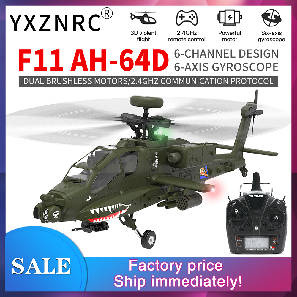 YXZNRC F11 AH-64D Apache RC He - Rc Helicopter Gyro incelemesi ve fiyatı